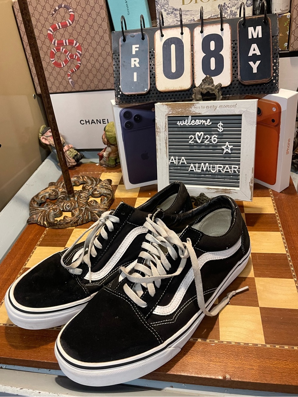 Vans Off The Wall Old Skool 751505 Black White Sneaker Shoes Lace